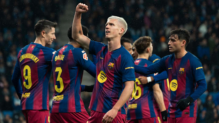 Dani Olmo marcou um golaço no dérbi da Catalunha