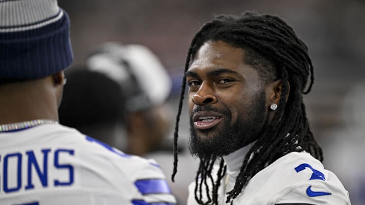 Dallas Cowboys cornerback Trevon Diggs looks on before the game between the Dallas Cowboys and the Baltimore Ravens Dallas Cowboys cornerback Trevon Diggs looks on before the game between the Dallas Cowboys and the Baltimore Ravens