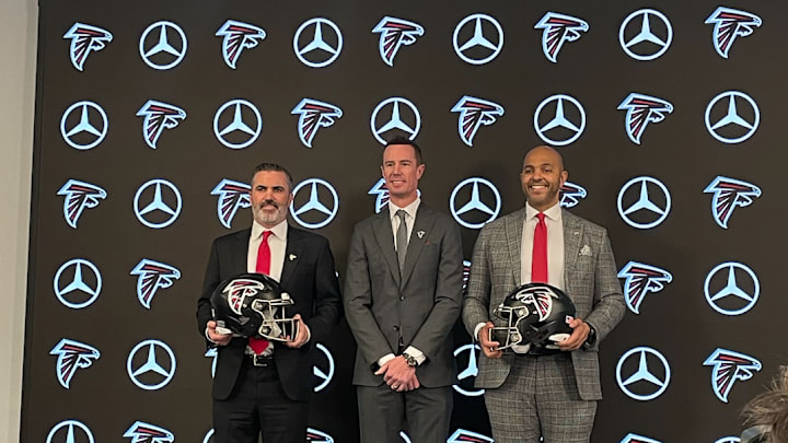 Kevin Stefanski, Matt Ryan, and Ian Cunningham