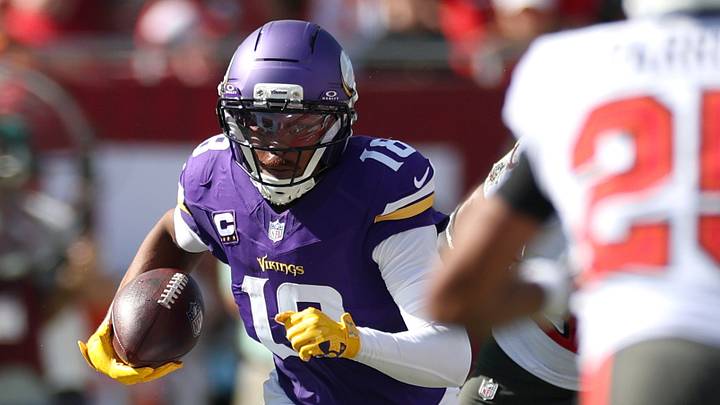 Minnesota Vikings wide receiver Justin Jefferson. Minnesota Vikings wide receiver Justin Jefferson.