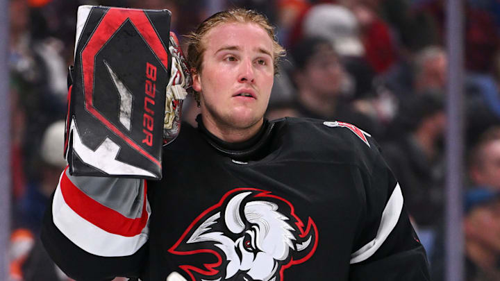 Buffalo Sabres goalie Ukko-Pekka Luukkonen