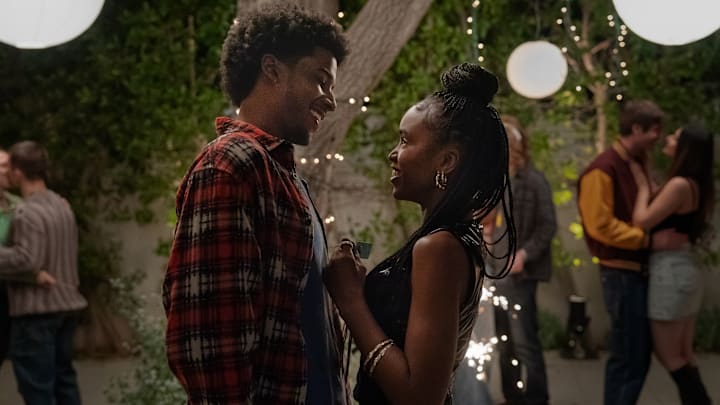 (L to R) Michael Cooper Jr. as Justin Edwards and Lovie Simone as Keisha Clark in Episode 101 of Forever