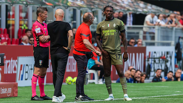 Rafael Leão é dúvida nos Rossoneri para o Derby de Milão 
