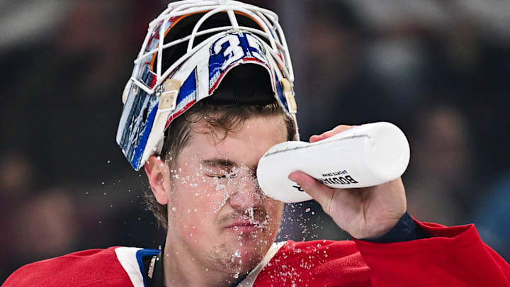 Montreal Canadiens goalie Samuel Montembeault had a subpar showing in the blowout loss to the Toronto Maple Leafs on Thursday night.