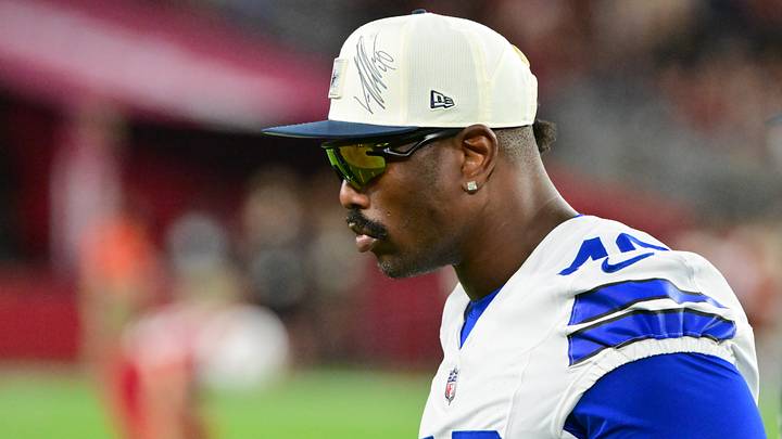 Dallas Cowboys linebacker Von Miller looks on in the second half against the Arizona Cardinals at State Farm Stadium. Dallas Cowboys linebacker Von Miller looks on in the second half against the Arizona Cardinals at State Farm Stadium.