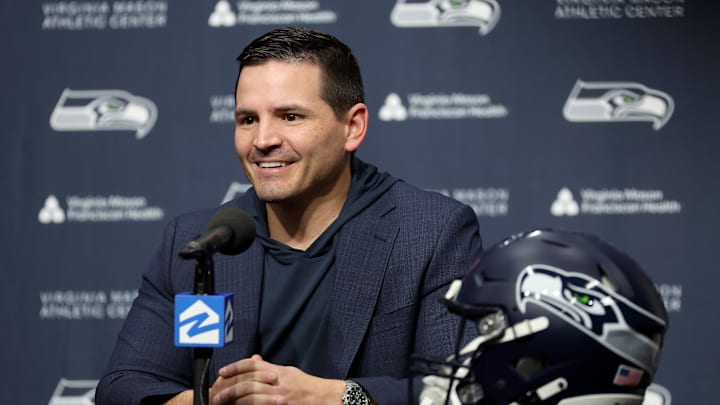 Seattle Seahawks head coach Mike Macdonald