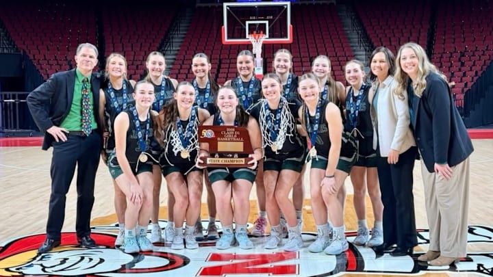 The third of three titles for Coach Polacek, raising a state title with this Lady Jaguar's team has cemented a new legacy in Howells-Dodge. 