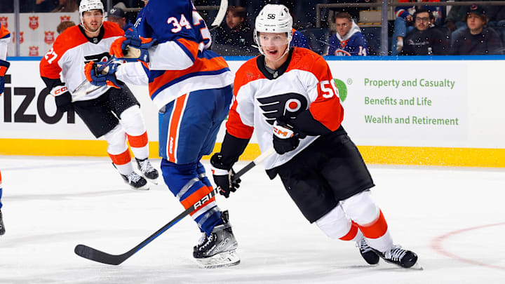 He looks so short in this it makes me giggle. Philadelphia Flyers v New York Islanders