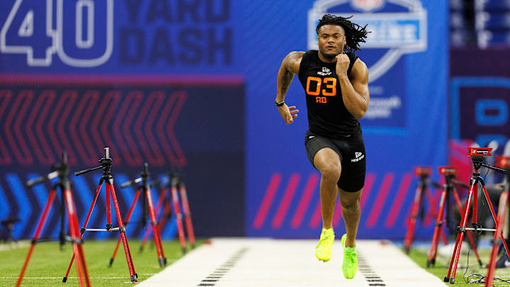 2025 NFL Scouting Combine 4.38 40-yard dash time