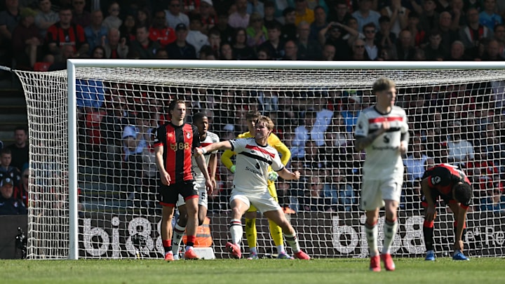 Rasmus Hojlund celebrates his stoppage-time equaliser