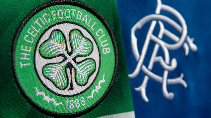 The Glasgow Celtic FC and the Glasgow Rangers FC Club Badges