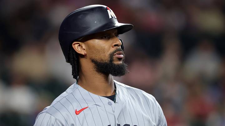 Jun 19, 2026; Phoenix, Arizona, USA; Minnesota Twins outfielder Byron Buxton against the Arizona Diamondbacks at Chase Field. Mandatory Credit: Mark J. Rebilas-Imagn Images Jun 19, 2026; Phoenix, Arizona, USA; Minnesota Twins outfielder Byron Buxton against the Arizona Diamondbacks at Chase Field. Mandatory Credit: Mark J. Rebilas-Imagn Images