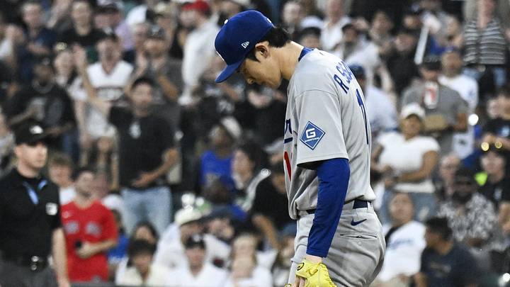 Jun 12, 2026; Chicago, Illinois, USA; Los Angeles Dodgers pitcher Roki Sasaki (11) looks on after the Chicago White Sox score during the fifth inning at Rate Field. Mandatory Credit: Matt Marton-Imagn Images Jun 12, 2026; Chicago, Illinois, USA; Los Angeles Dodgers pitcher Roki Sasaki (11) looks on after the Chicago White Sox score during the fifth inning at Rate Field. Mandatory Credit: Matt Marton-Imagn Images