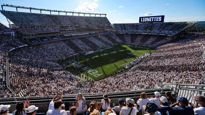 A general view of Beaver Stadium during the game between the Penn Stat Nittany Lions and Marshall Thundering Herd. A general view of Beaver Stadium during the game between the Penn Stat Nittany Lions and Marshall Thundering Herd.
