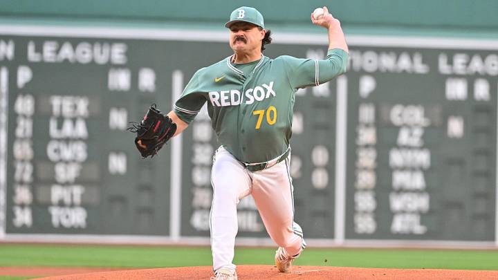 May 22, 2026; Boston, Massachusetts, USA; Boston Red Sox starting pitcher Payton Tolle (70) pitches against the Minnesota Twins during the first inning at Fenway Park. Mandatory Credit: Eric Canha-Imagn Images