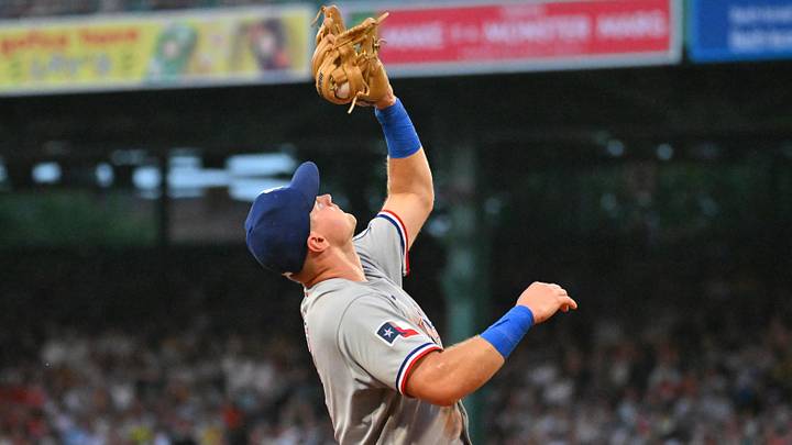 Texas Rangers third baseman Josh Jung. Texas Rangers third baseman Josh Jung.