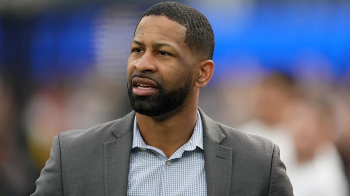 Dec 3, 2023; Inglewood, California, USA; Cleveland Browns general manager Andrew Berry reacts during the game against the Los Angeles Rams at SoFi Stadium.
