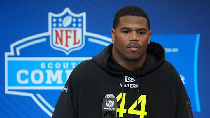 Penn State defensive lineman Abdul Carter led the nation with 23.5 tackles for loss in 2024. 