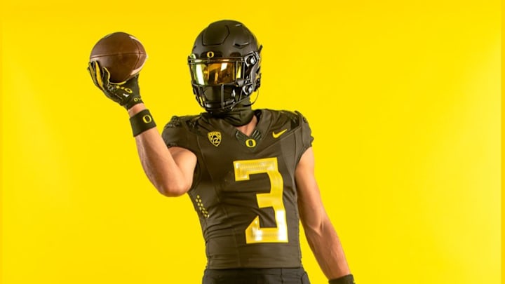 Goodland tight end Linkon Cure visiting Oregon on June 17, 2024.
