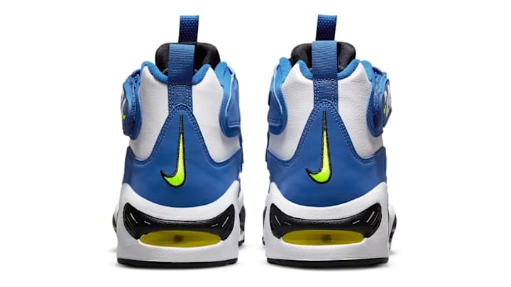 The Nike Air Griffey Max 1 'Varsity Royal and Volt' colorway.