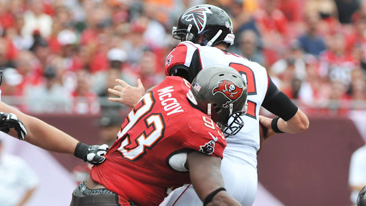 Donald Penn accused the Tampa Bay Buccaneers of purposefully trying to hurt Atlanta Falcons players back in the early 2010s. 