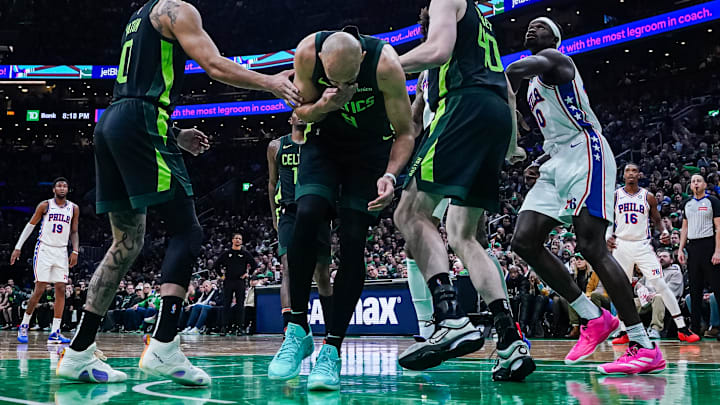 Boston Celtics, Derrick White, Derrick White tooth, Philadelphia 76ers, Celtics injury report