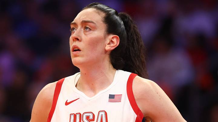 Jul 20, 2024; Phoenix, AZ, USA; USA Women's National Team forward Breanna Stewart (10) during the WNBA All Star game at Footprint Center. Mandatory Credit: Mark J. Rebilas-USA TODAY Sports Jul 20, 2024; Phoenix, AZ, USA; USA Women's National Team forward Breanna Stewart (10) during the WNBA All Star game at Footprint Center. Mandatory Credit: Mark J. Rebilas-USA TODAY Sports