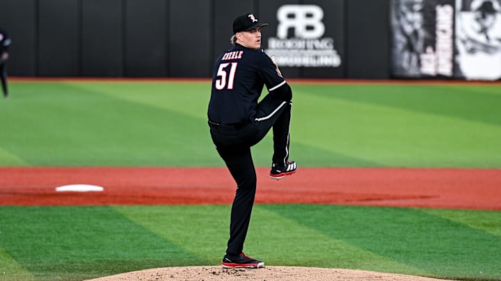 Louisville baseball left-handed pitcher Ethan Eberle Louisville baseball left-handed pitcher Ethan Eberle