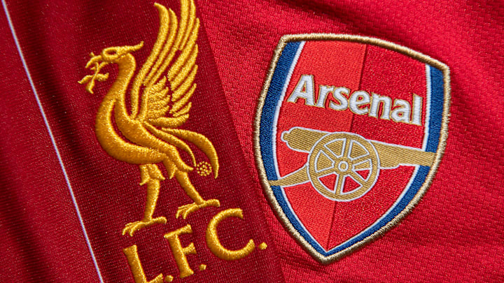 The Liverpool and Arsenal Club Crests