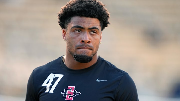 San Diego State Aztecs edge Trey White.