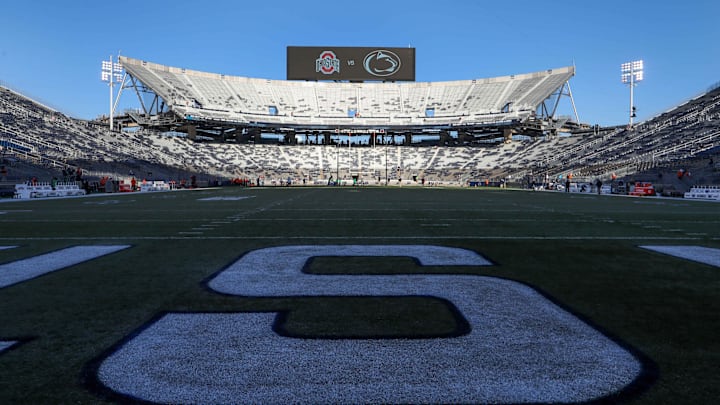 A general view of Beaver Stadium prior to the 2024 Big Ten football game between the Ohio State Buckeyes and the Penn State Nittany Lions. 