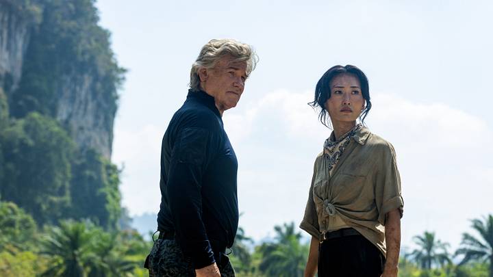 Kurt Russell and Mari Yamamoto in "Monarch: Legacy of Monsters," now streaming on Apple TV.