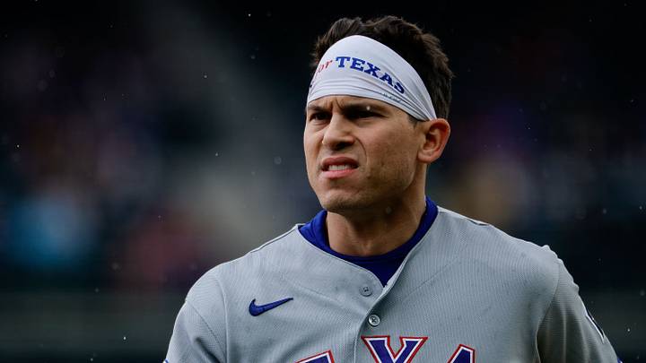 May 20, 2026; Denver, Colorado, USA; Texas Rangers left fielder Sam Haggerty (0) in the third inning against the Colorado Rockies at Coors Field. Mandatory Credit: Isaiah J. Downing-Imagn Images May 20, 2026; Denver, Colorado, USA; Texas Rangers left fielder Sam Haggerty (0) in the third inning against the Colorado Rockies at Coors Field. Mandatory Credit: Isaiah J. Downing-Imagn Images