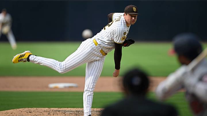 Sep 7, 2026; San Diego, California, USA; San Diego Padres pitcher Mason Miller (22) throws a pitch during the ninth inning against the Washington Nationals at Petco Park. Mandatory Credit: Denis Poroy-Imagn Images Sep 7, 2026; San Diego, California, USA; San Diego Padres pitcher Mason Miller (22) throws a pitch during the ninth inning against the Washington Nationals at Petco Park. Mandatory Credit: Denis Poroy-Imagn Images