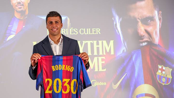 Rodri officially presented as Barcelona player Rodri officially presented as Barcelona player