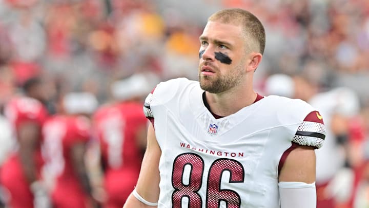 Washington Commanders tight end Zach Ertz on Sep 29, 2024.