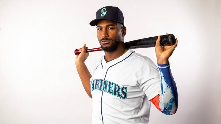 Feb 20, 2025; Peoria, AZ, USA; Seattle Mariners outfielder Lazaro Montes poses for a portrait during media day at Peoria Sports Complex. Mandatory Credit: Mark J. Rebilas-Imagn Images Feb 20, 2025; Peoria, AZ, USA; Seattle Mariners outfielder Lazaro Montes poses for a portrait during media day at Peoria Sports Complex. Mandatory Credit: Mark J. Rebilas-Imagn Images