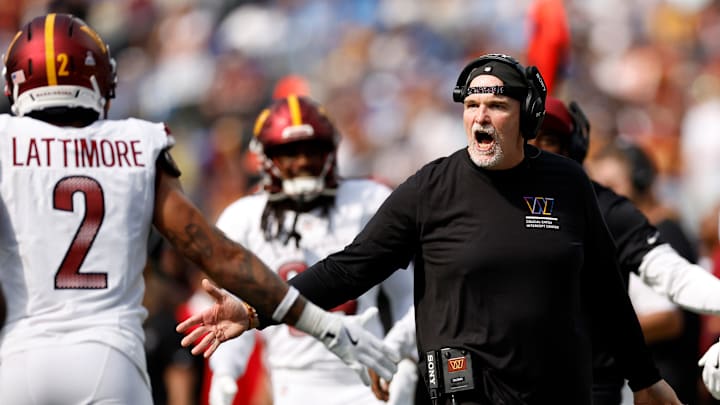 Washington Commanders head coach Dan Quinn