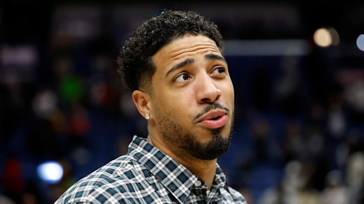 Indiana Pacers guard Tyrese Haliburton (0) during a game against the New Orleans Pelicans.