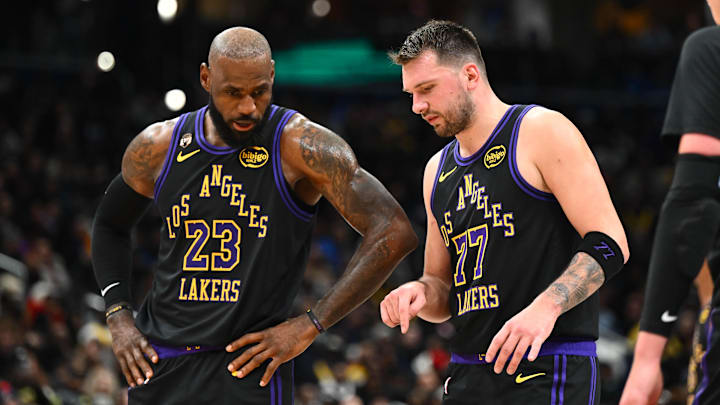LeBron James y Luka Doncic integran junto con Austin Reaves el Big Three de Los Angeles Lakers LeBron James y Luka Doncic integran junto con Austin Reaves el Big Three de Los Angeles Lakers