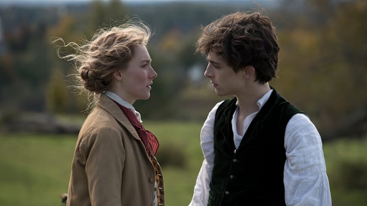 Saoirse Ronan and Timothée Chalamet in Columbia Pictures’ LITTLE WOMEN.
