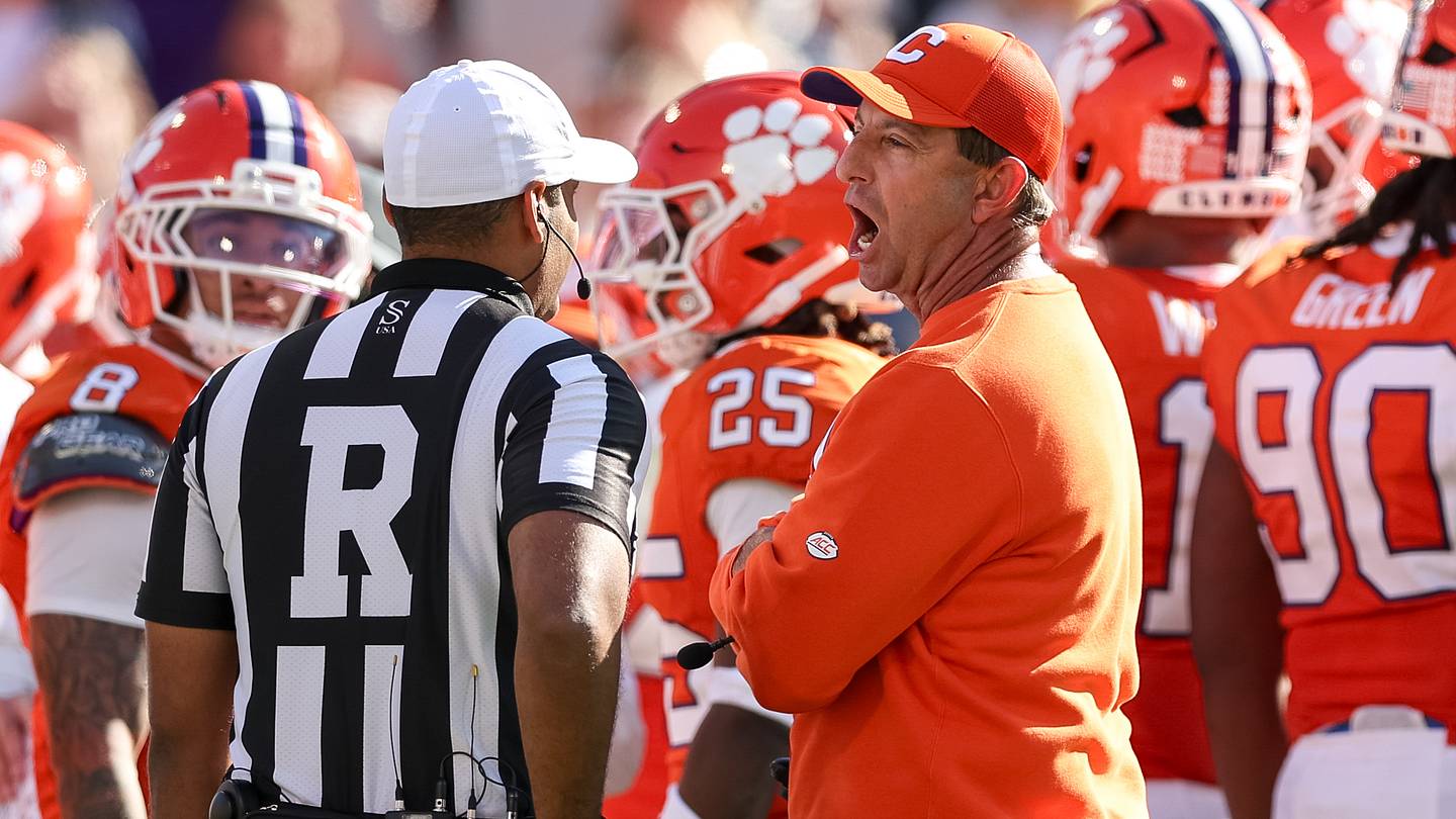 Clemson Fined $10K for Coach's Officiating Criticism