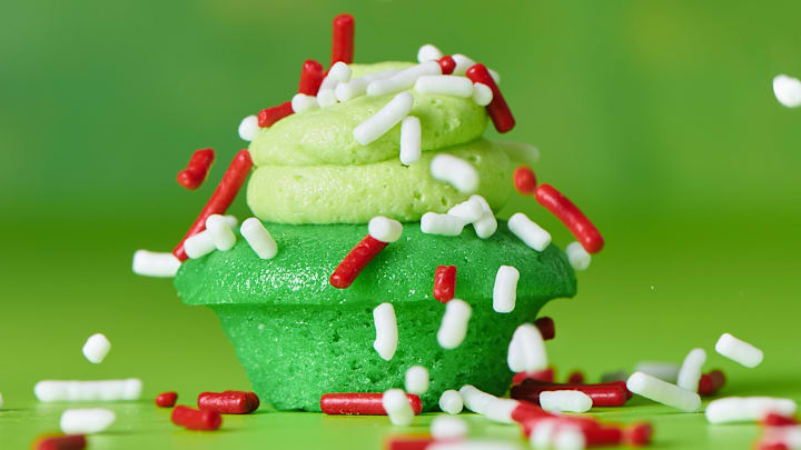 Claussen and Baked by Melissa bite-sized pickle cupcakes