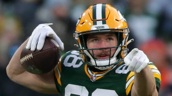 Green Bay Packers tight end Luke Musgrave (88) against the Chicago Bears on Sunday, December 7, 2025, at Lambeau Field in Green Bay, Wis. The Packers defeated the Bears 28-21.
Wm. Glasheen USA TODAY NETWORK-Wisconsin