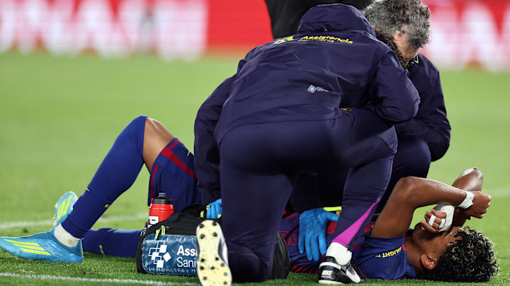 Lamine Yamal se lesiona ante el Celta de Vigo