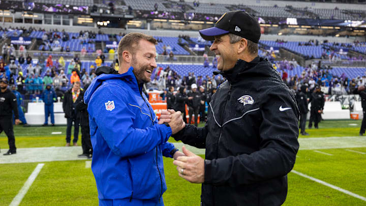 Los Angeles Rams v Baltimore Ravens, Sean McVay, John Harbaugh