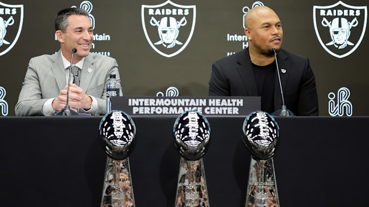 Las Vegas Raiders Introduce Antonio Pierce As Head Coach, Tom Telesco As General Manager