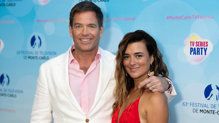 Michael Weatherly and Cote de Pablo on the red carpet at the 63rd Monte-Carlo Television Festival
