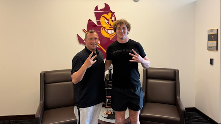 Mason Marden visiting with Arizona State Mason Marden visiting with Arizona State