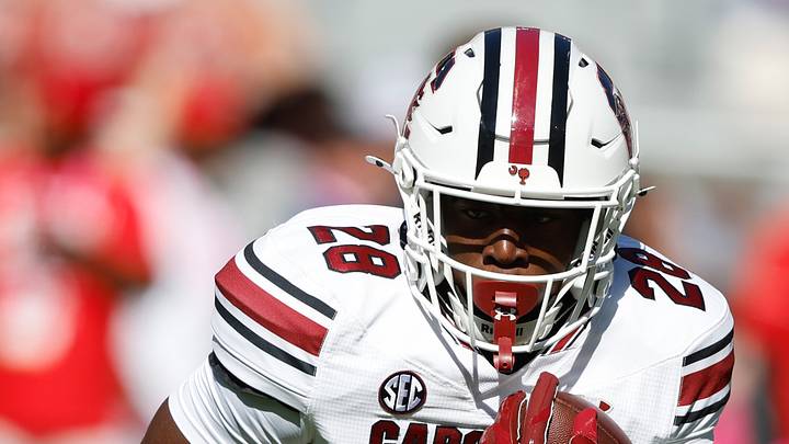 Oct 12, 2024; Tuscaloosa, Alabama, USA; South Carolina Gamecocks running back Matthew Fuller (28) during warm ups at Bryant-Denny Stadium. Mandatory Credit: Butch Dill-Imagn Images Oct 12, 2024; Tuscaloosa, Alabama, USA; South Carolina Gamecocks running back Matthew Fuller (28) during warm ups at Bryant-Denny Stadium. Mandatory Credit: Butch Dill-Imagn Images